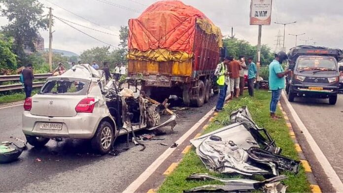Jamshedpur Car-Truck Crash Jamshedpur Car-Truck Crash