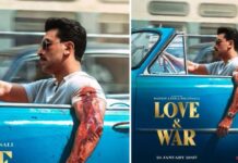 Love and War First Look: खून से सना हाथ, आंखों में जुनून, रणबीर कपूर की फिल्म का फर्स्ट लुक आउट Love and War First Look Ranbir Kapoor