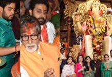 बप्पा के दर्शन के लिए एथनिक लुक में छाई राधिका मर्चेंट, फिरोजी कुर्ते में देसी अंदाज हुआ वायरल Ambani Family Lalbaugcha Raja Visit