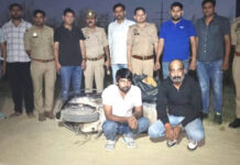 गाजियाबाद में मधुबन बापूधाम पुलिस और स्वाट टीम की संयुक्त कार्रवाई, मुठभेड़ में एक आरोपी घायल, गांजे की कीमत करीब 15 लाख रुपये