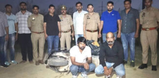 गाजियाबाद में मधुबन बापूधाम पुलिस और स्वाट टीम की संयुक्त कार्रवाई, मुठभेड़ में एक आरोपी घायल, गांजे की कीमत करीब 15 लाख रुपये
