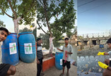 नदी किनारे सफाई की पहल पर चोर का वार, कूड़ेदान रखकर गए बिट्टू तो एक गायब मिला