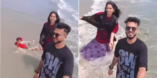 सोशल मीडिया का खौफनाक रूप, बीच पर रील बनाते रहे माता-पिता, लहरों में जा गिरी बच्ची, अजनबी ने बचाई जान