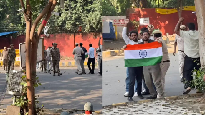 जंतर-मंतर मामले में दिल्ली पुलिस का बड़ा एक्शन, दो आरोपी पांच दिन के लिए तिहाड़ भेजे गए