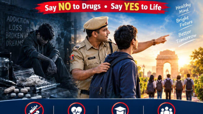 नशे के अंधेरे से उजाले की ओर युवाओं के सपनों की ढाल बनी दिल्ली पुलिस