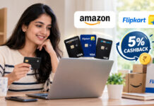 Amazon और Flipkart पर शॉपिंग करने वालों को मिलेगा 5% तक कैशबैक: जानें कौन-से क्रेडिट कार्ड देंगे तगड़ा फायदा
