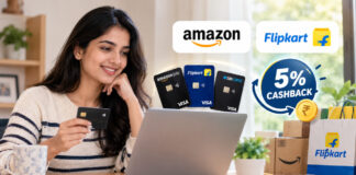 Amazon और Flipkart पर शॉपिंग करने वालों को मिलेगा 5% तक कैशबैक: जानें कौन-से क्रेडिट कार्ड देंगे तगड़ा फायदा