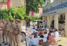 रोहन राठी हत्याकांड में किसानों का हल्लाबोल, पांच घंटे तक एसएसपी कार्यालय पर धरना