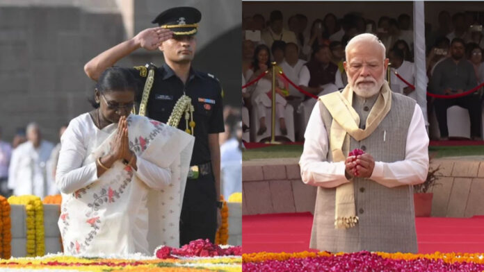 राष्ट्रपति मुर्मू-पीएम मोदी ने दी महात्मा गांधी को श्रद्धांजलि, लाल बहादुर शास्त्री को भी किया नमन