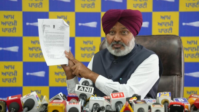 भाजपा की केंद्र सरकार नशों पर पंजाब सरकार के पत्र पर चुप्पी साधे बैठी है: हरपाल सिंह चीमा