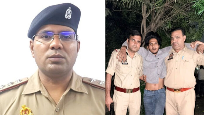 गाजियाबाद: चेन स्नैचिंग के आरोपी को मुठभेड़ के बाद दबोचा, पैर में लगी गोली, पुलिस पर फायरिंग का आरोप