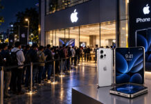 iPhone Duo का भारी क्रेज: पहली सेल से पहले ऐपल स्टोर के बाहर रातभर लाइन में लगे रहे लोग