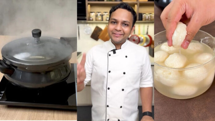 कुकर में सिर्फ 2 सीटी में बनाएं बाजार जैसे स्पंजी रसगुल्ले, शेफ यमन की ये ट्रिक आएगी काम