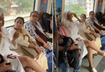 न घर की चिंता, न लोगों की परवाह! मेट्रो में बाथरोब पहनकर पहुंची लड़की, करने लगी मेकअप, वीडियो वायरल