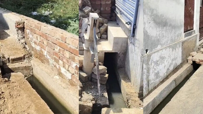 मुजफ्फरनगर में सड़क नाली निर्माण में घोर लापरवाही: सुंदर नगर में कहीं ऊंची तो कहीं नीची बना दी गई नालियां, जलभराव से परेशान लोग