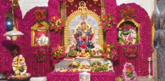 मां के जयकारों से गूंज उठी कान्हा की नगरी, देवी मंदिरों में उमड़ी भक्तों की भीड़
