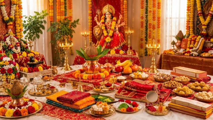 नवरात्रि पूजा की तैयारी में न हो कोई चूक, घटस्थापना से माता के श्रृंगार तक यहां देखें पूरी सामग्री की लिस्ट