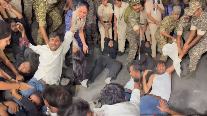 CJP के तिरंगा मार्च से पहले आधी रात में हुआ जमकर ड्रामा, संसद मार्ग थाने के बाहर NSUI ने किया जमकर प्रदर्शन