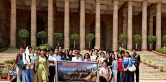 राष्ट्रपति भवन की भव्यता देख अभिभूत हुए पूर्वोत्तर के विद्यार्थी, राष्ट्रीय गौरव की भावना हुई प्रबल