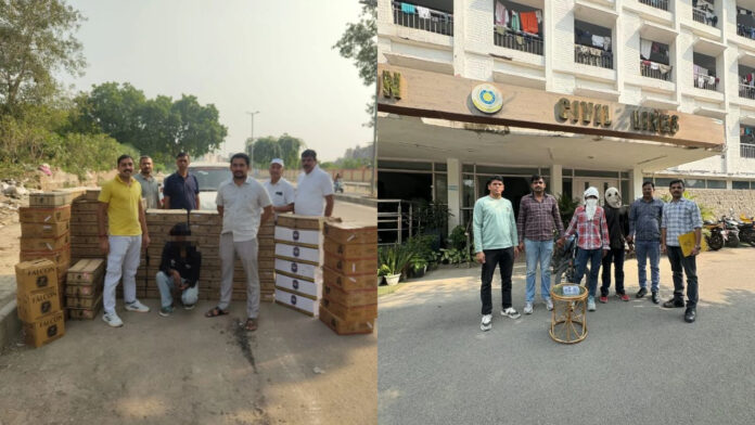 रोहिणी पुलिस का ‘ऑपरेशन प्रहार’: अवैध शराब के कारोबार पर करारा वार, 3,650 पव्वे बरामद