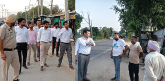 एसडीएम सुरेन्द्र सिंह ने शहर का किया निरीक्षण, अतिक्रमण, स्वच्छता व यातायात व्यवस्था सुधारने के दिए निर्देश