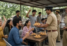 फ्री नाश्ता मिलते ही गूंजे नारे, 'एक चाय और 2 समोसा, दिल्ली पुलिस पर पूरा भरोसा', VIDEO वायरल