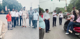 मयूर विहार फेज़-3 में ट्रैफिक पुलिस और आरडब्ल्यूए की संयुक्त पहल, गलत दिशा में वाहन चलाने और अनुचित पार्किंग पर कार्रवाई