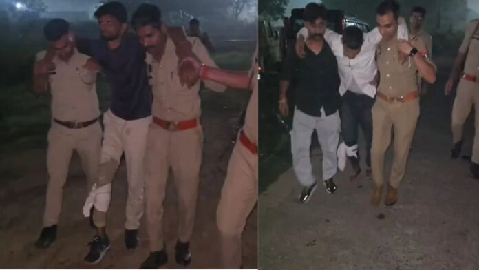 पुलिस मुठभेड़ में दो शातिर चोर गिरफ्तार, पैर में लगी गोली