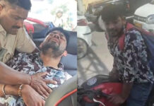 NH-24 पर अचानक लड़खड़ाकर गिरने लगा युवक, पुलिस ने दिखाई फुर्ती और निजी कार से पहुंचाया अस्पताल