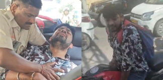 NH-24 पर अचानक लड़खड़ाकर गिरने लगा युवक, पुलिस ने दिखाई फुर्ती और निजी कार से पहुंचाया अस्पताल